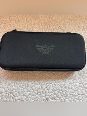 Nintendo Switch Zelda Travel Case PowerA Black Hylian Crest Carrying Case